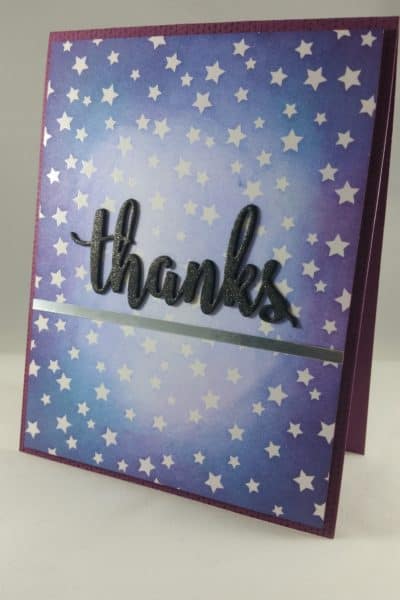 Distress Ink Blended Thanks Card