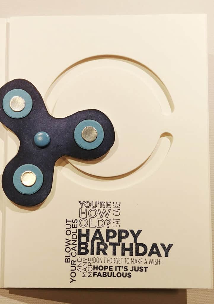 Fidget Spinner Birthday Card