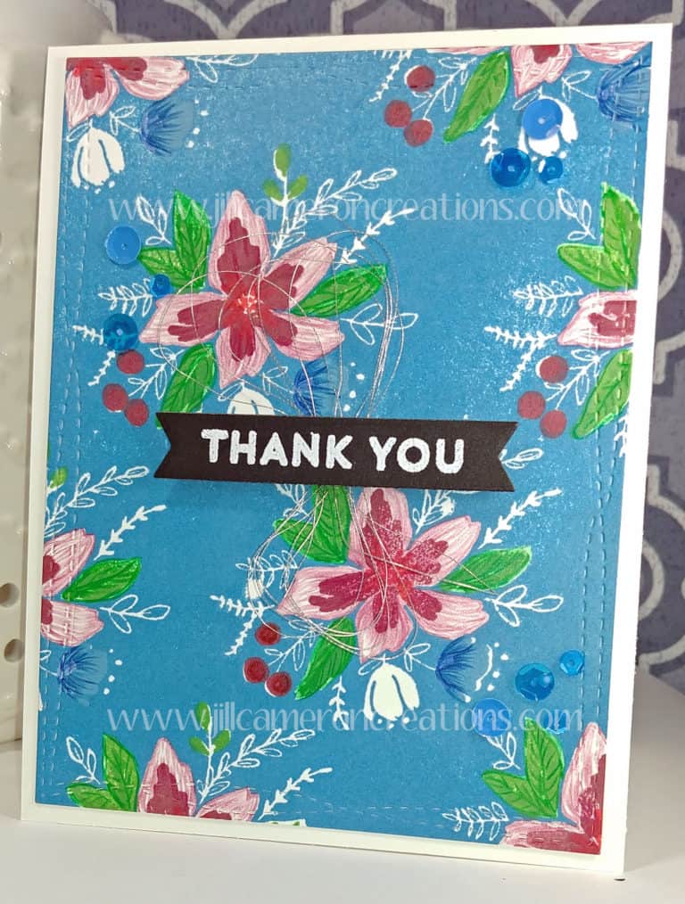 Thank You Card for the Color Throwdown Challenge 467