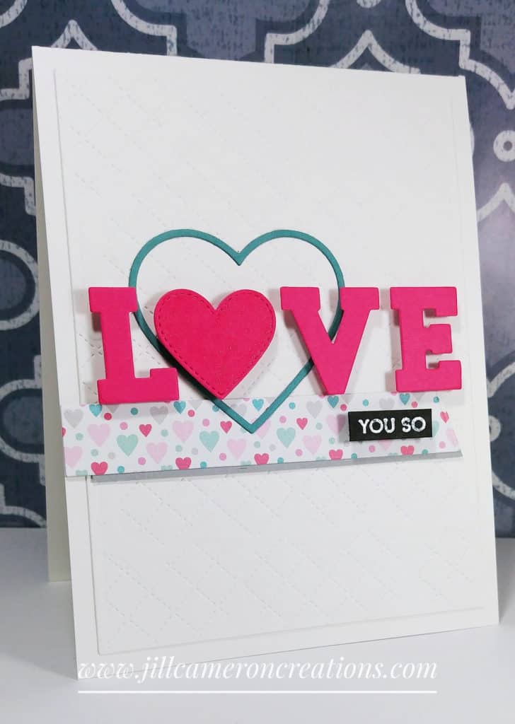 Love You So Diecut Card