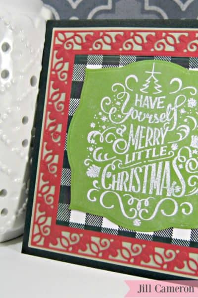 A Spellbinders Merry Little Christmas Card