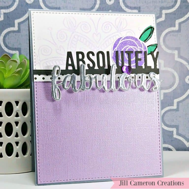 Absolutely Fabulous in Purple Card CASE This Sketch Challenge 253
