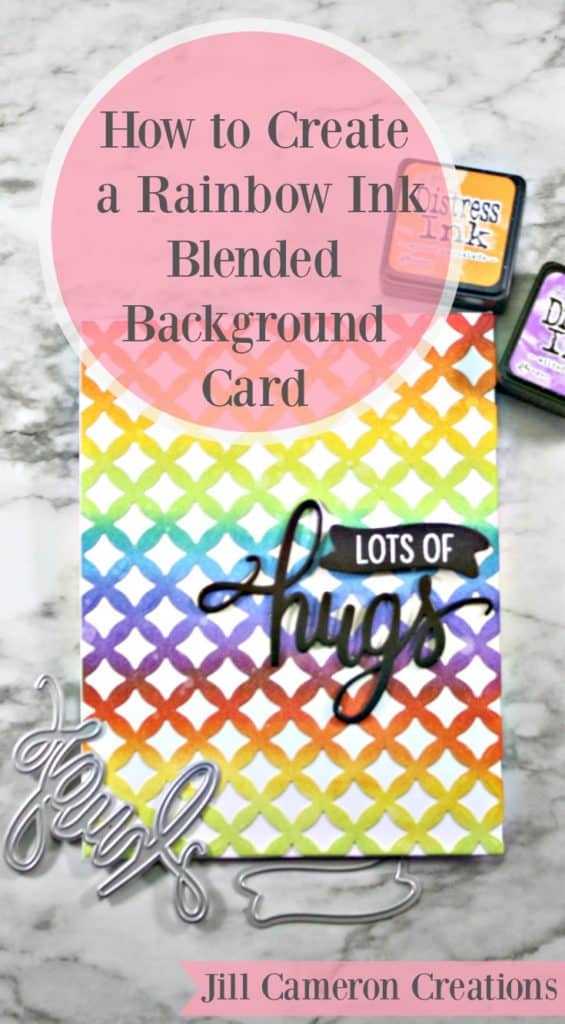 How to Create a Rainbow Ink Blended Background Card