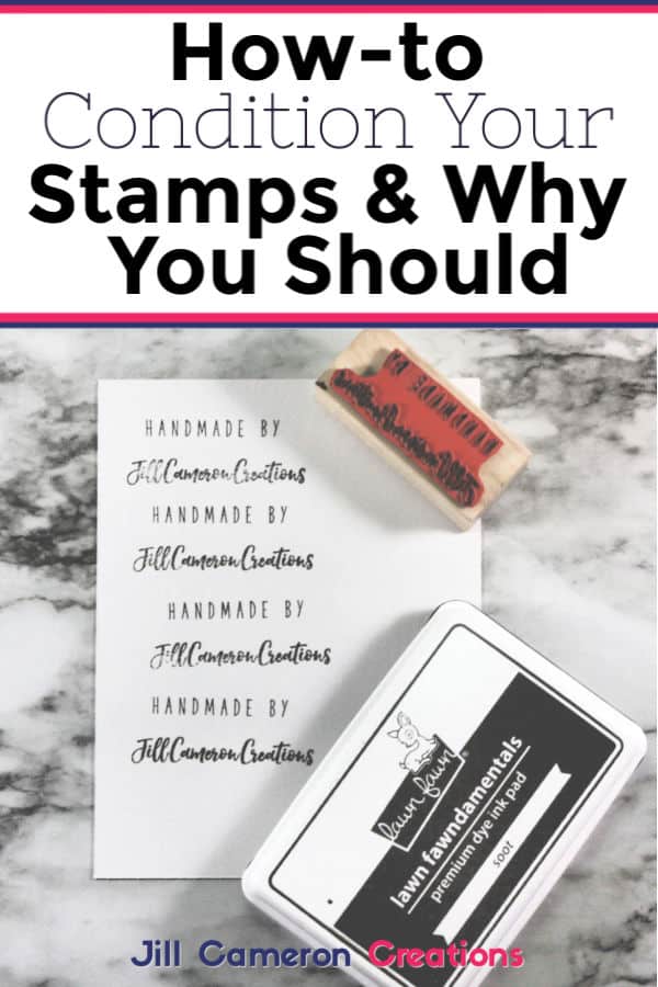 Did you know that conditioning your stamps is an important step to get super crisp images? Check more info over on my blog. #handmade #stamping #diycard