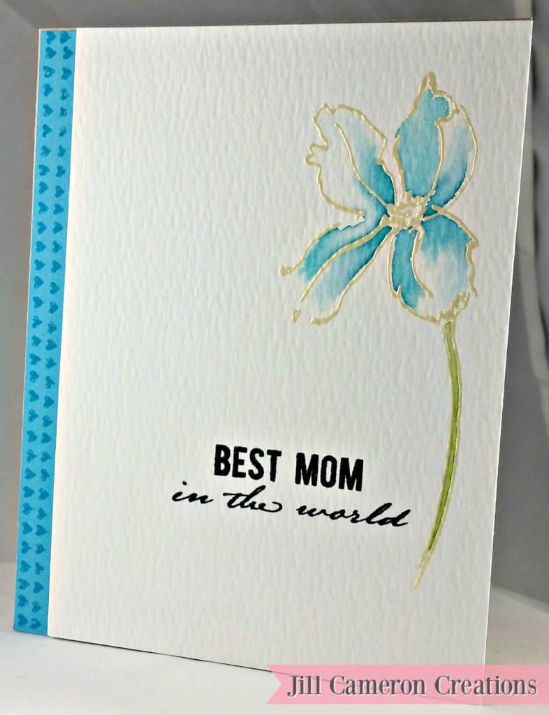 Super Quick Card Set for Mother's Day Blue