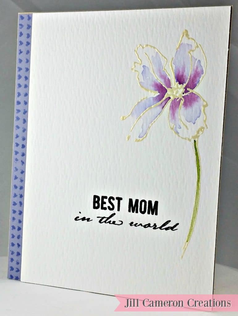 Super Quick Card Set for Mother's Day Purple