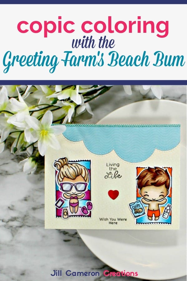 Beach Bum Card #copic #handmade #card