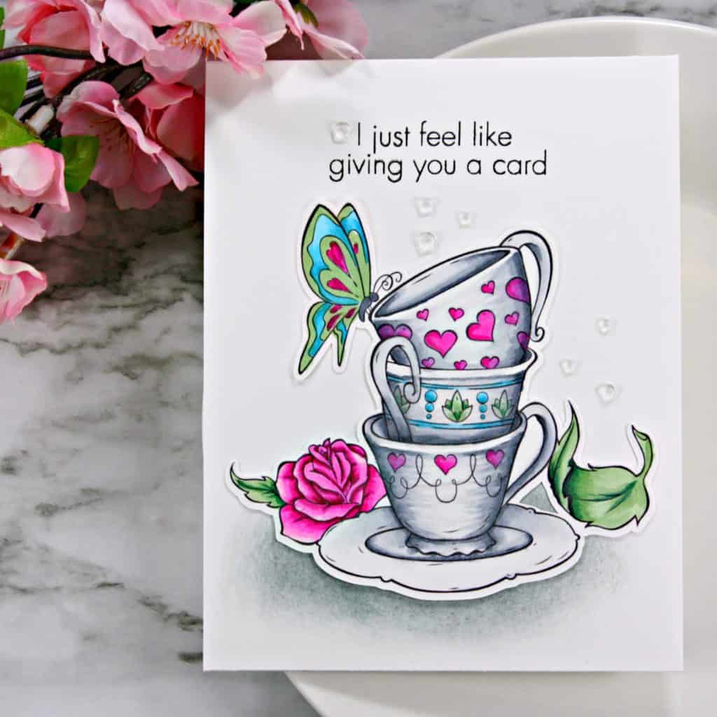 Copic Coloring Vintage Teacups