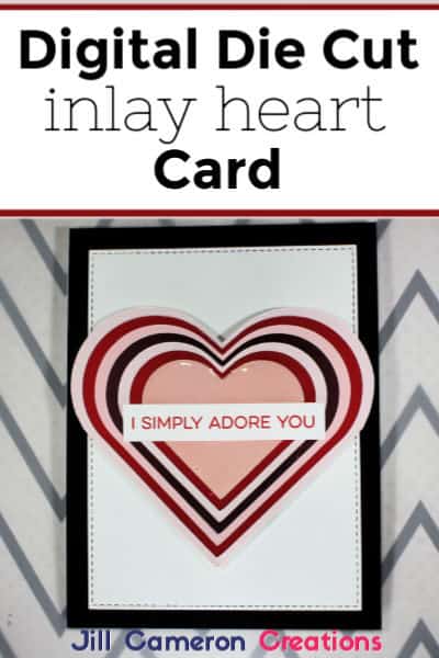 Die Cut Inlay Heart Card
