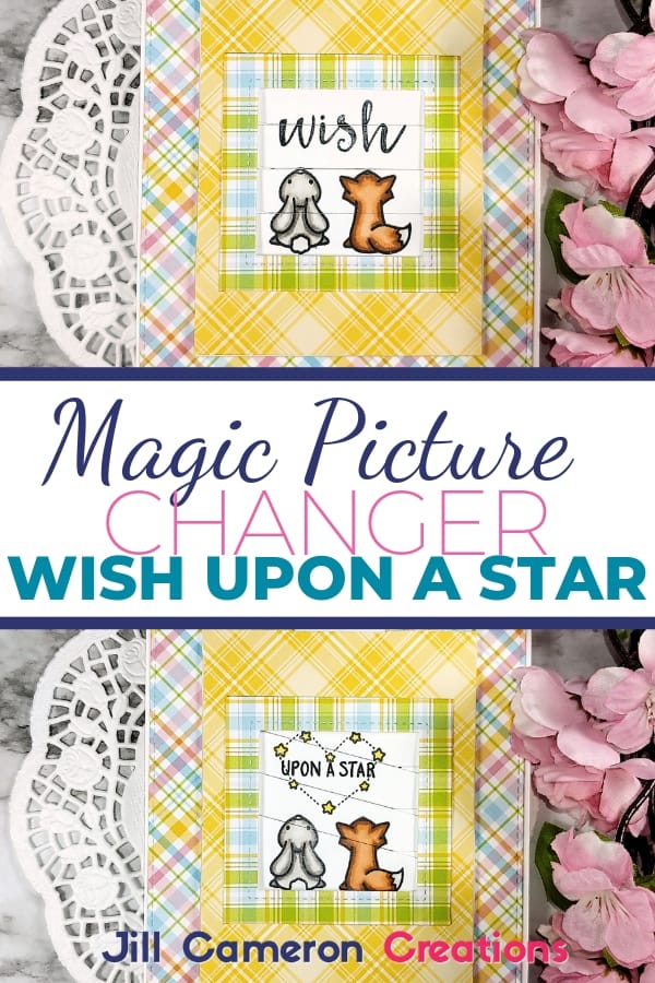 Lawn Fawn's Magic Picture Changer is the most amazing die set! You can use smaller stamps to create a changing scene and it's super simple. Check out my tips for creating this card! #handmadecards #interactivecard #lawnfawn