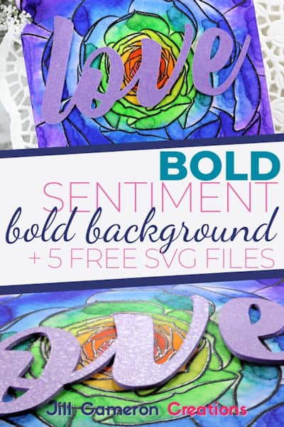 Bold Sentiments on Bold Backgrounds