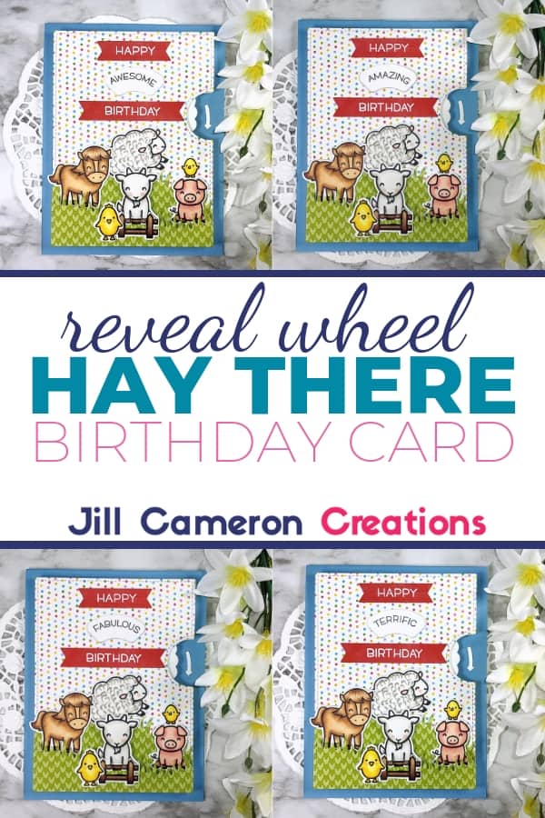 The Reveal Wheel die set by Lawn Fawn adds a touch of whimsy to your sentiments. Check out my tips on creating this card and a template to get the stamping just right! #lawnfawn #handmadecard #interactivecard