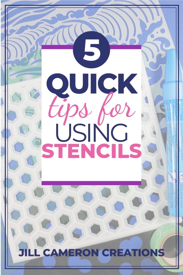 Having issues with your pretty stencils? I can help! Check out these 5 quick tips for using stencils. These tips will get you back to loving those stencils in no time! #stencil #diycrafts #handmade