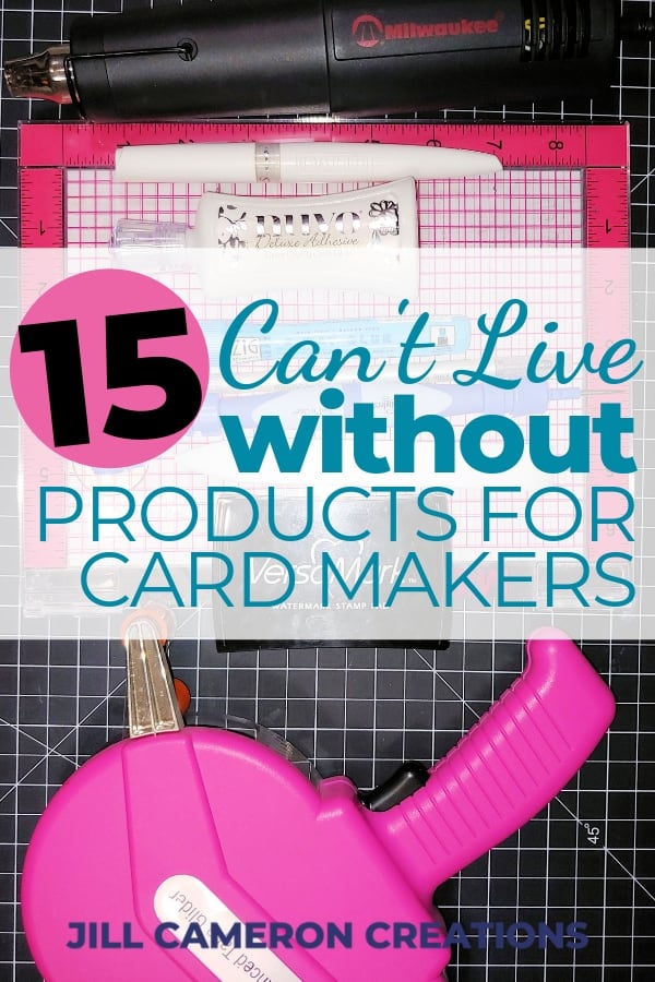 This is a simple list of all of the products that I just can't live without in my craft studio. I use each of these tools just about every single time I make anything. #cardmaking #craftroom #craftstudio #handmade