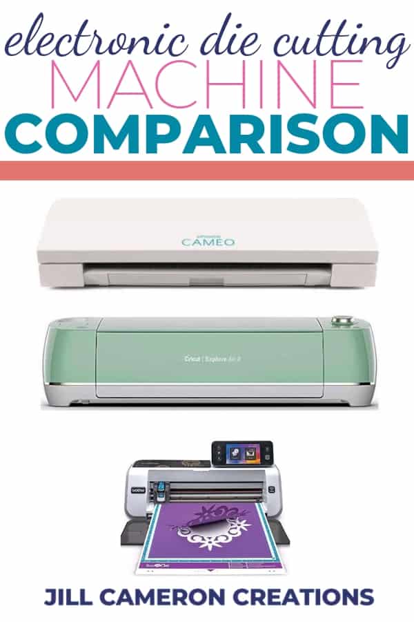 Are you new to electronic die cutting machines? Do you want to know which one is right for you? I've compared the top three machines right here! Check out more information over on my blog. #silhouette #cricut #svg