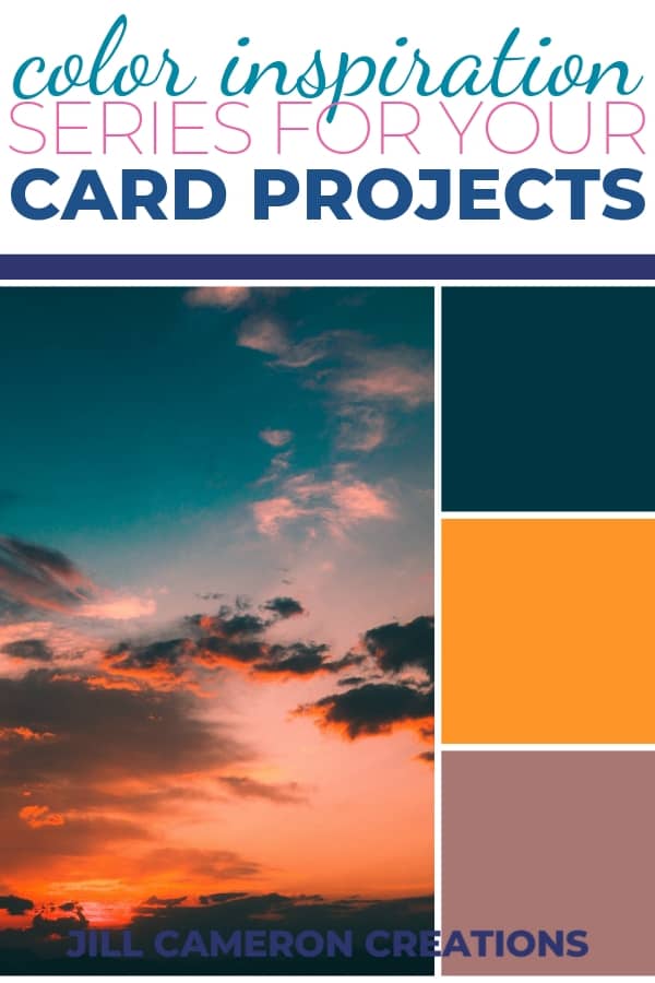 This week we're looking at navy, bright orange, and a pinkish brown in our Color Inspiration Series. Check out how you can use these colors in your card creations. #inspiration #color #handmadecards #diy