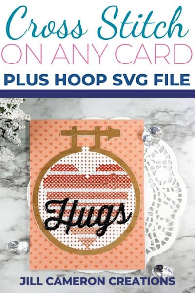 Cross Stitch on Any Card + Embroidery Hoop SVG File