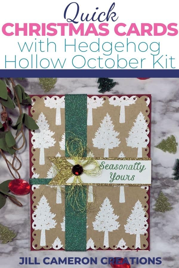 hedgehog hollow design team card october kit 2019