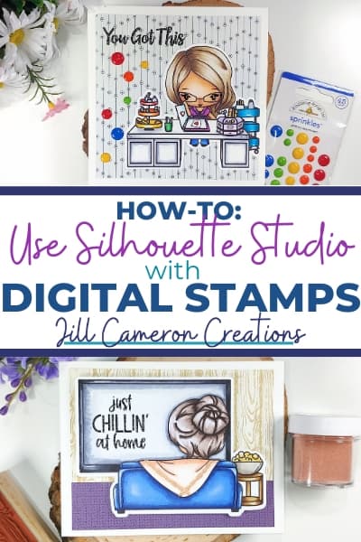 Use Silhouette Studio with Digital Stamps
