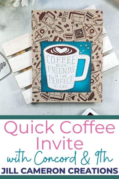 Quick coffee invite with concord & 9th cover