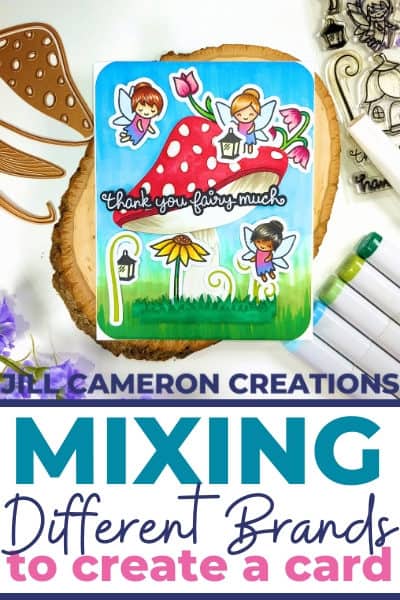 Mixing Different Brands to Create a Card Lawn Fawn and Spellbinders