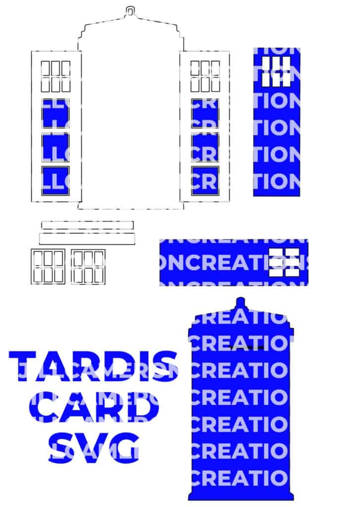 Tardis Card Svg Jill Cameron Creations