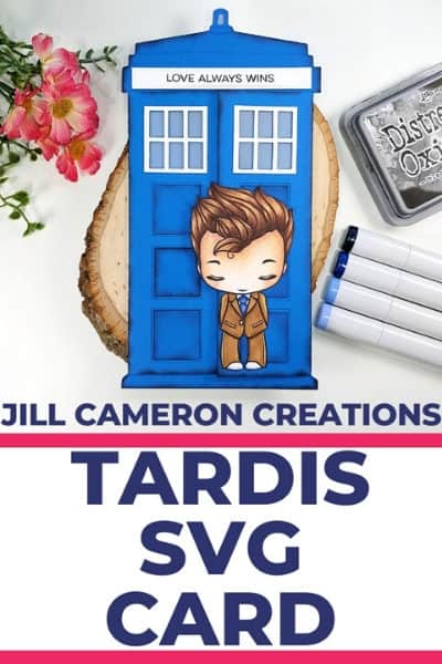 TARDIS SVG with The Greedting Farm digi Stamp