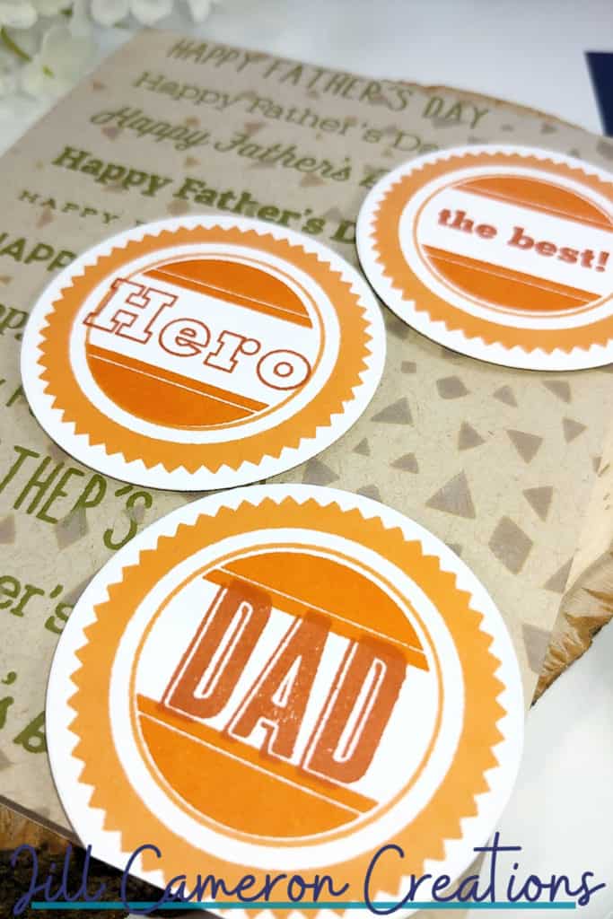 The Best Hero Father's Day Card using papertrey ink stamps