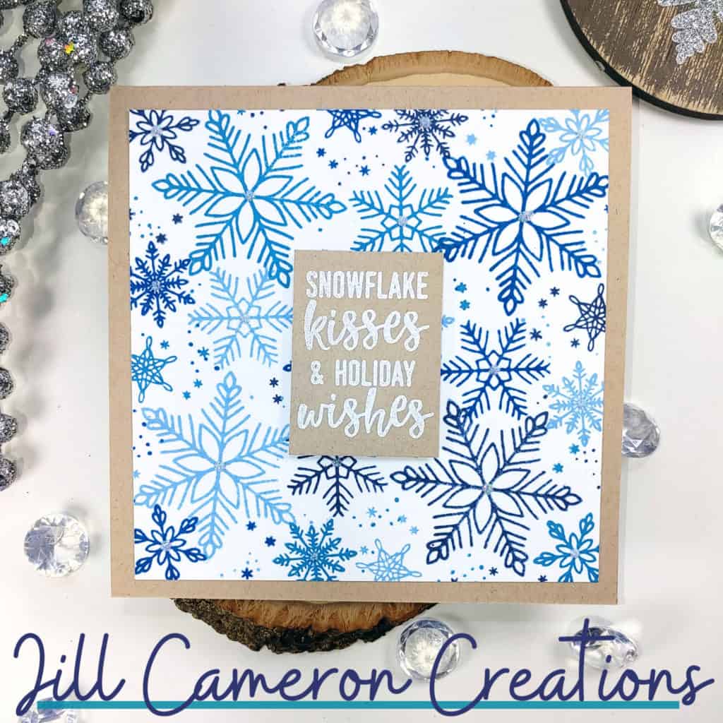 Snowflake christmas cards with concord & 9th snowflake turnabout and snow flurry