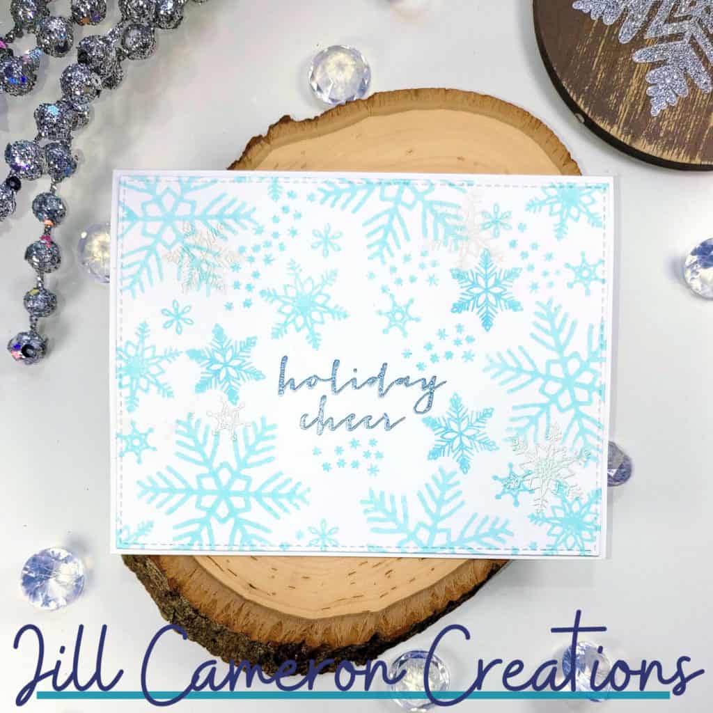 Snowflake christmas cards with concord & 9th snowflake turnabout and snow flurry