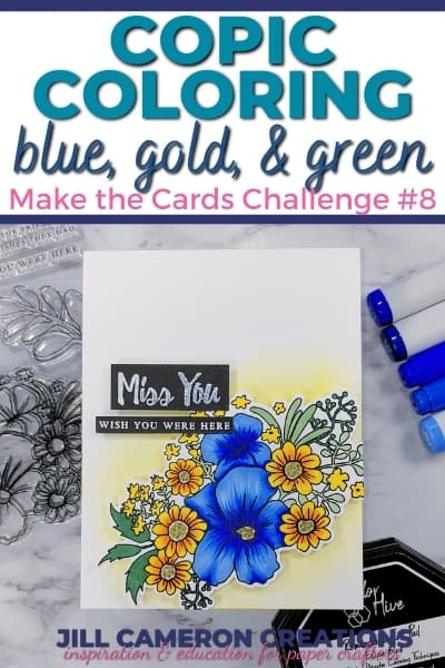 Copic Coloring Blue Green Gold MTCC 8