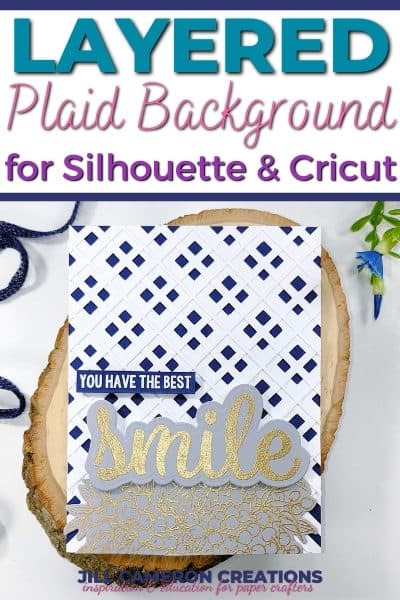 Layered Plaid Background SVG for Silhouette and Cricut