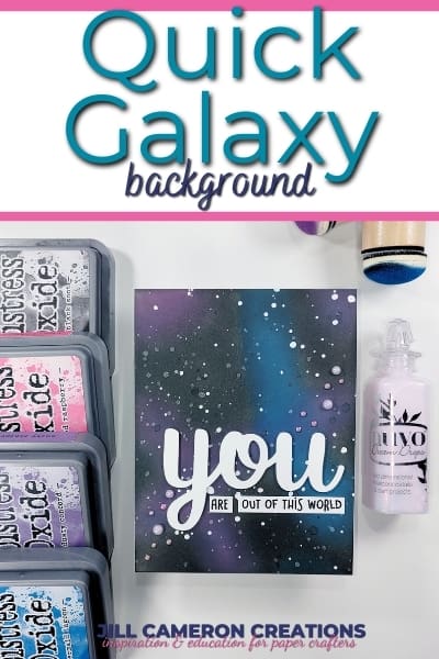 Quick Galaxy Background Card
