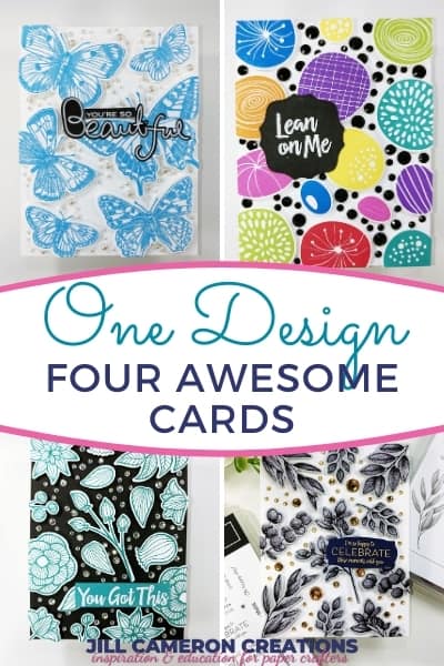 One Design Four Awesome Cards