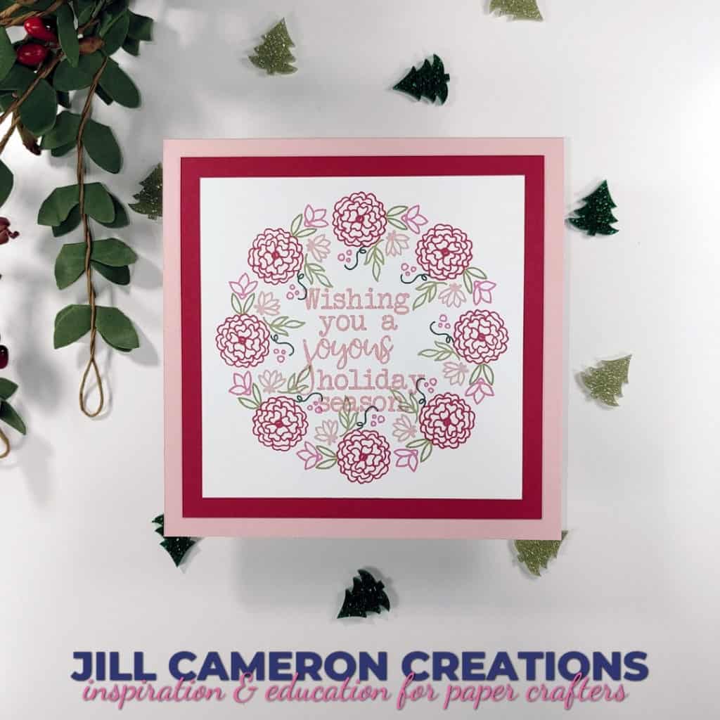 Alternate Colors & Stamps for Christmas Cards