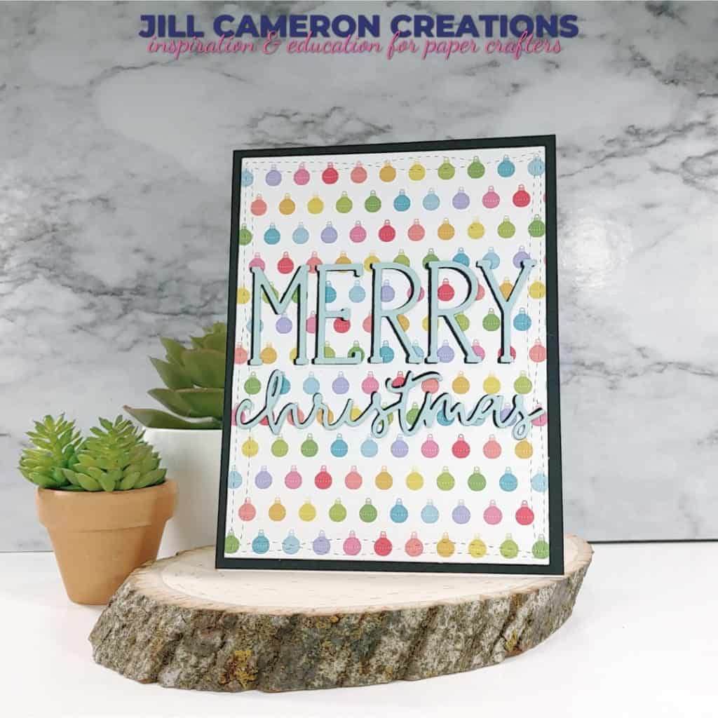 Patterned Paper Christmas Cards Cover