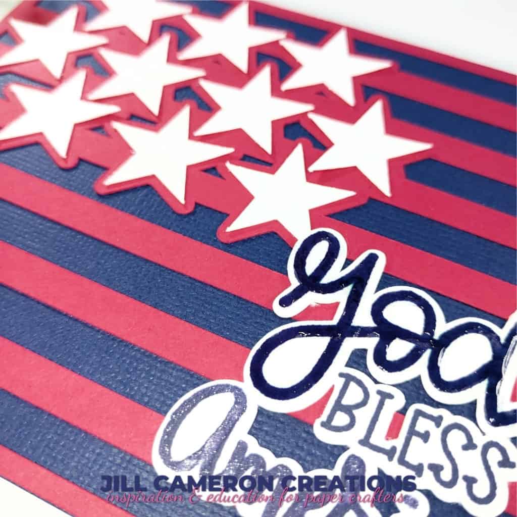Celebrate America Stars and Bars Card Example 2