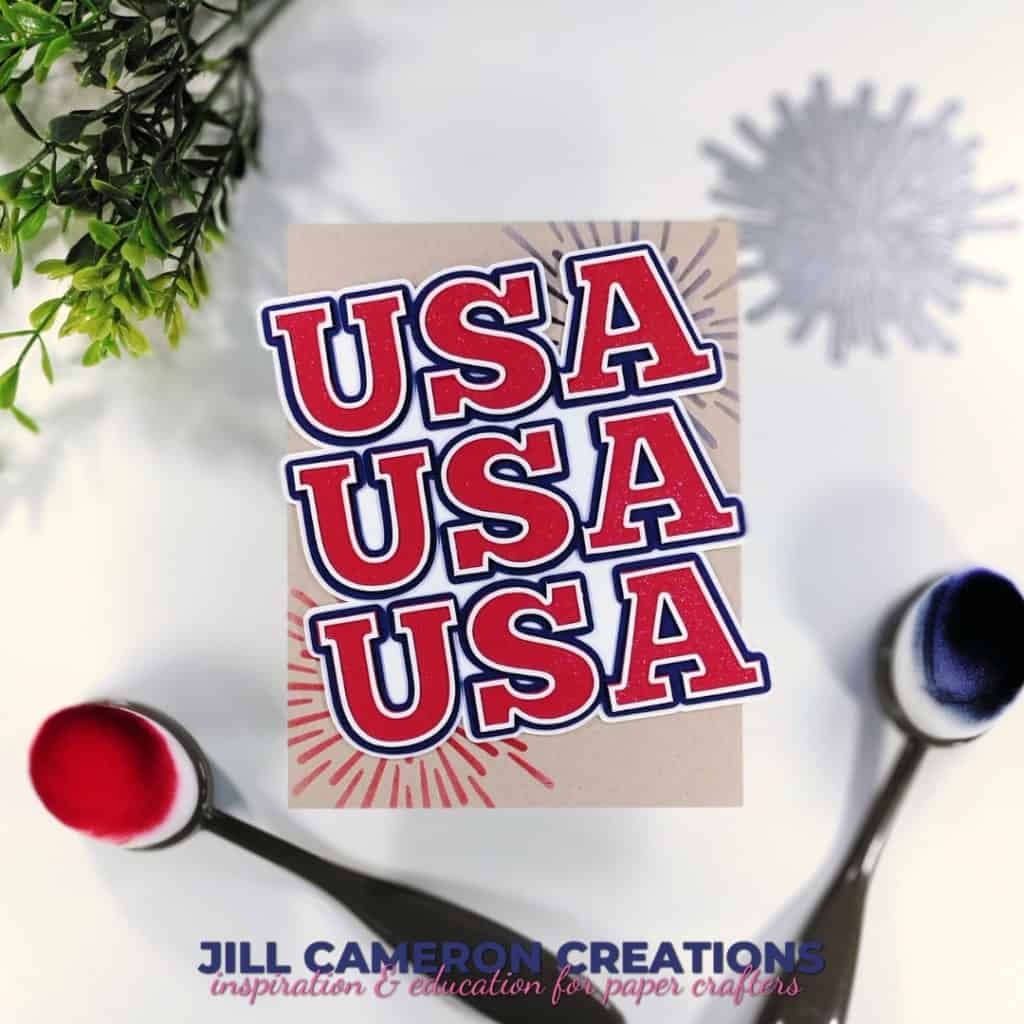 Celebrate America USA USA USA Card Example