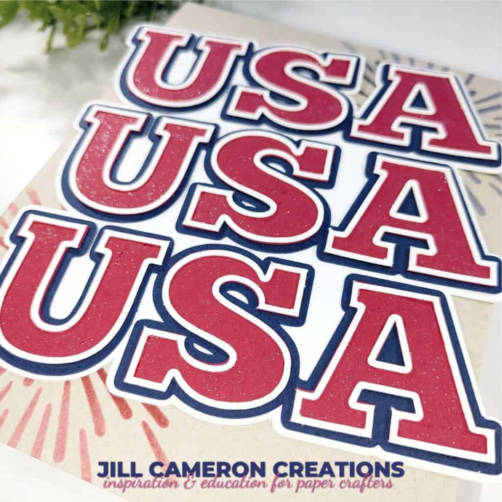 Celebrate America USA USA USA Card Example 2