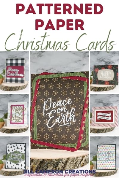 Patterned Paper Christmas Cards