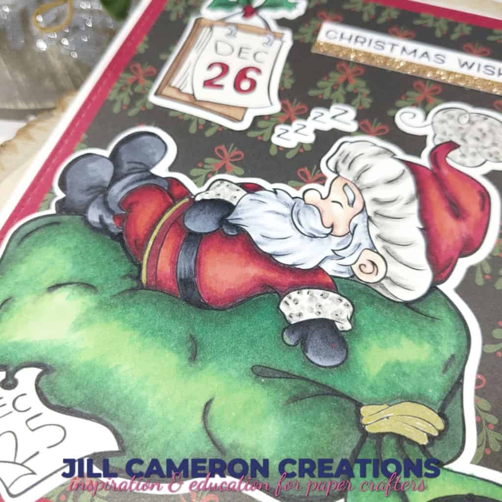 Copic Coloring Santa the Day After Christmas