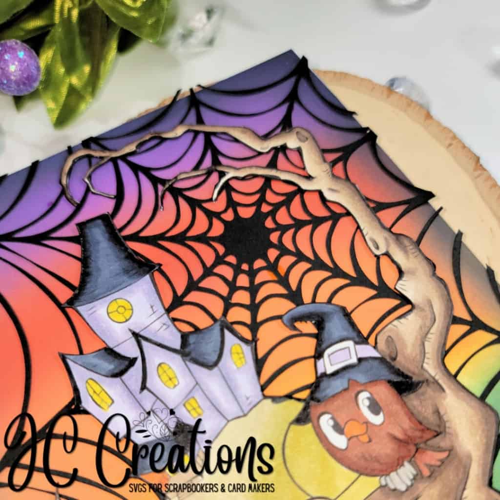 Spider Web Svg Halloween Card