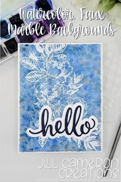 Faux Marble Watercolor Backgrounds
