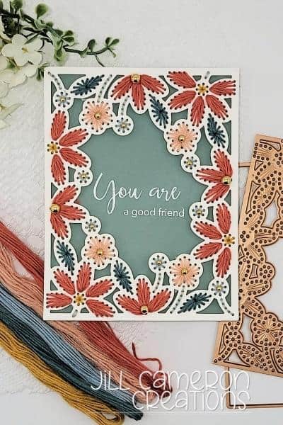 Stitching on a Card Front