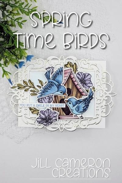 Spring Time Birds Honey Bee Stamps Love Is in the Air