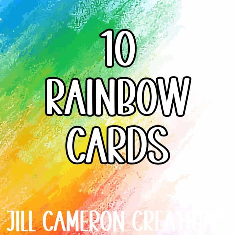 10 Rainbow Cards